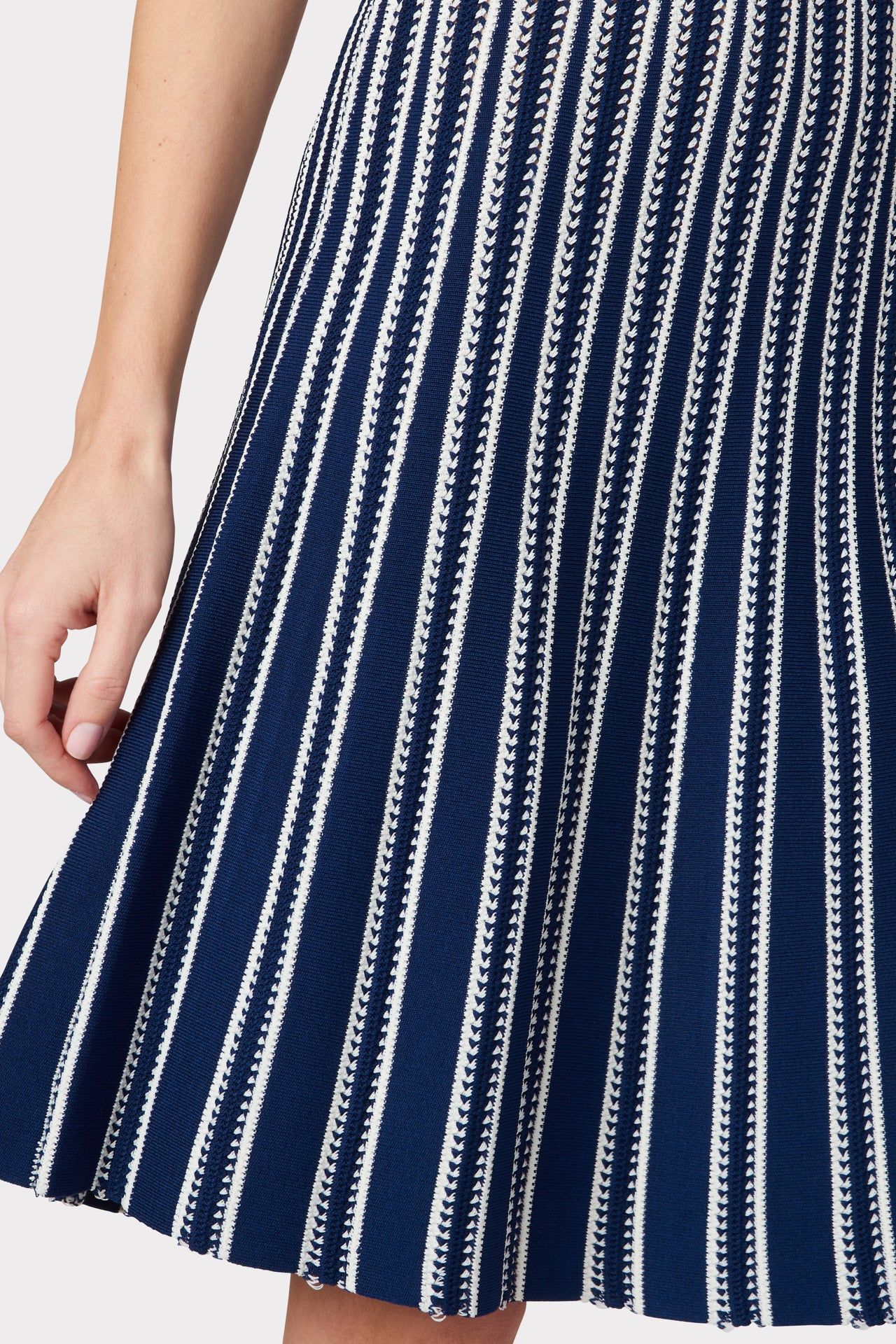Stripe Fit & Flare Dress sold by Milly product image thumbnail 3