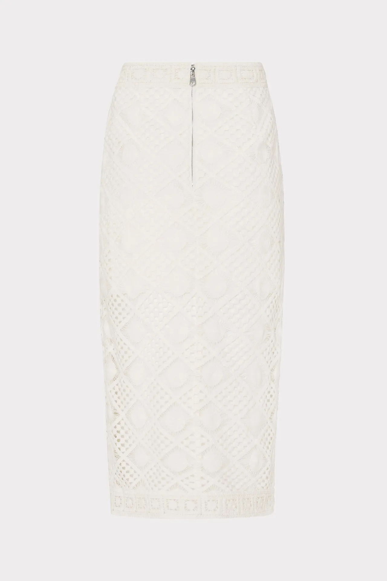 Diamond Crochet Midi Skirt sold by Milly product image thumbnail 4