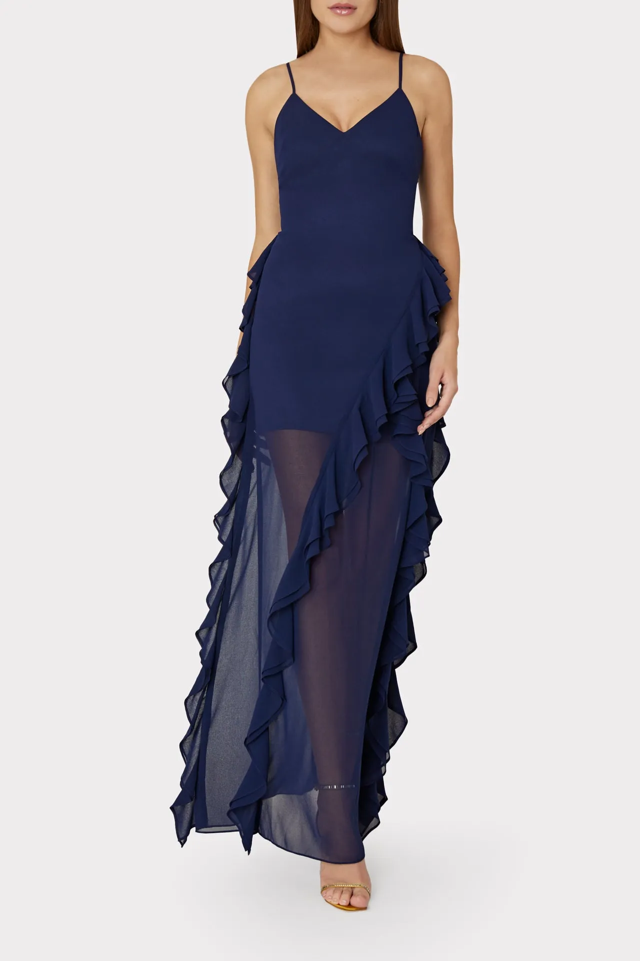 Raya Chiffon Devore Dress sold by Milly product image thumbnail 2