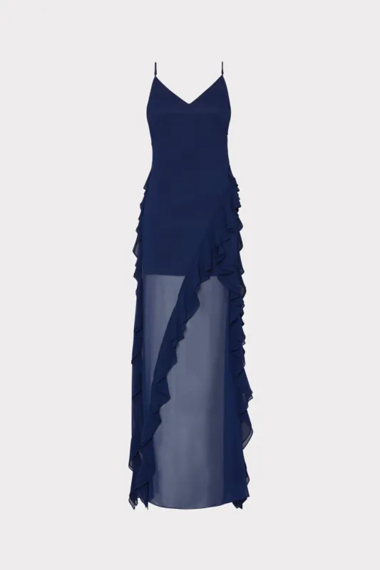 Raya Chiffon Devore Dress made by Milly