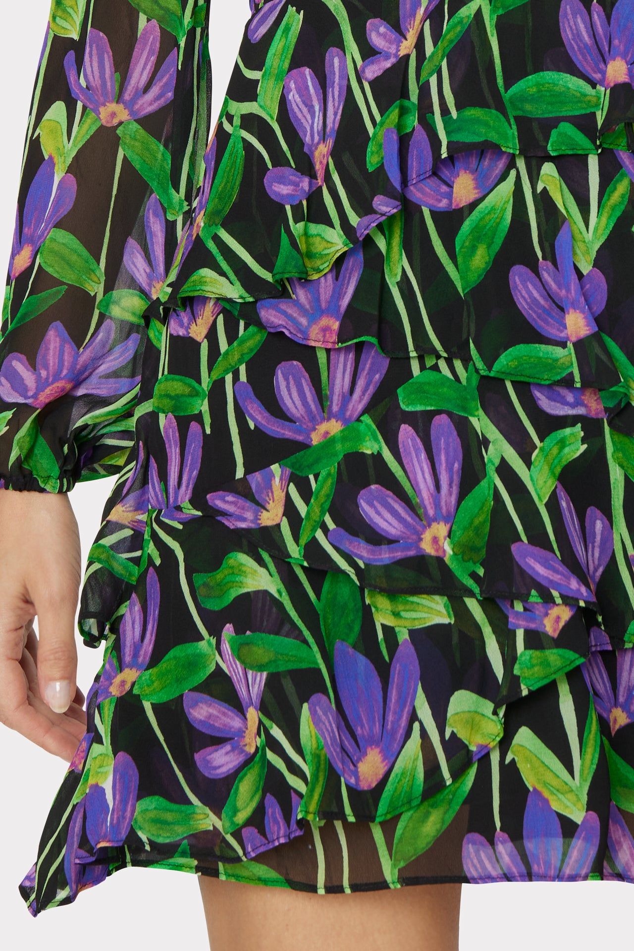 Loren Deco Vine Dress sold by Milly product image thumbnail 3