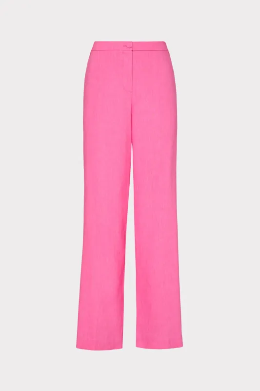 Solid Linen Pants sold by Milly