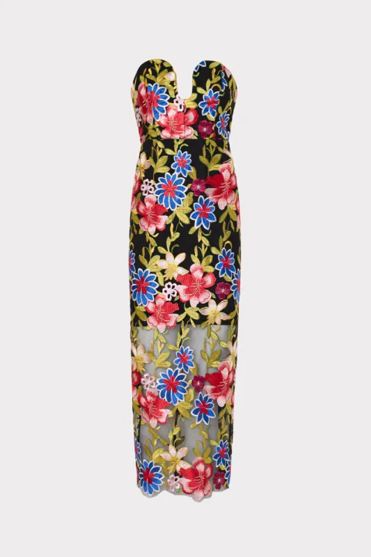 Artem Spanish Garden Embroidery Dress sold by Milly