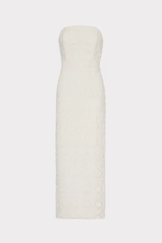 Diamond Crochet Strapless Dress sold by Milly