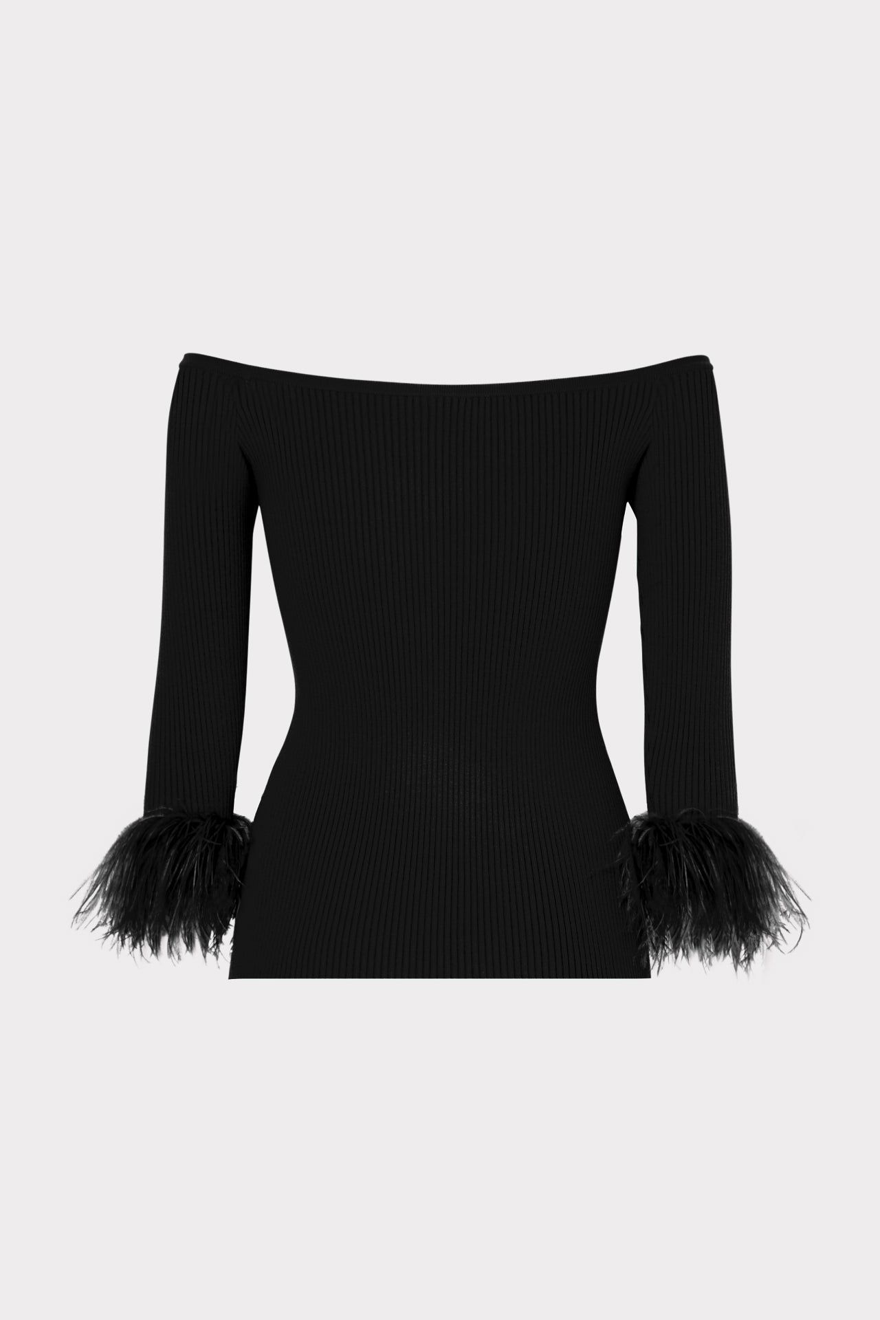 Off The Shoulder Feather Sleeve Top sold by Milly product image thumbnail 4