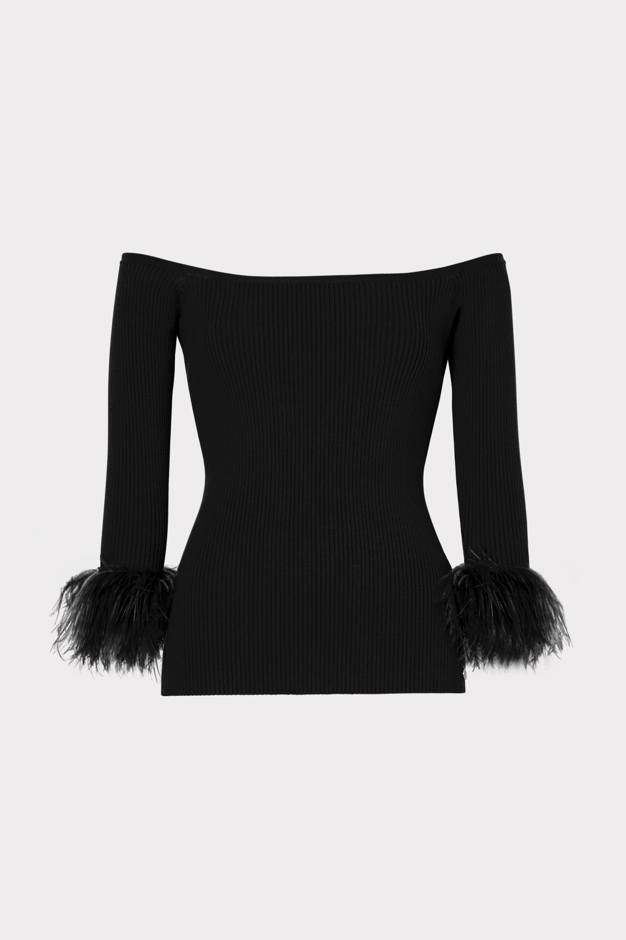 Off The Shoulder Feather Sleeve Top sold by Milly