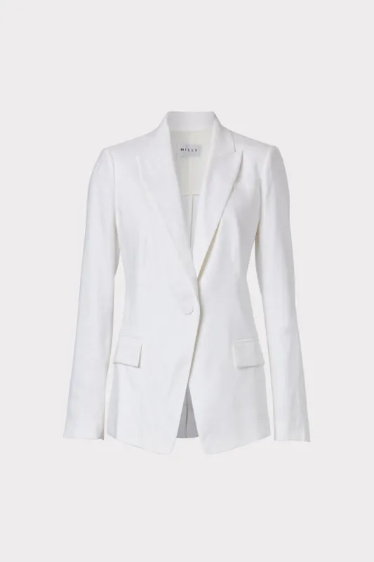 Avery Linen Blazer sold by Milly