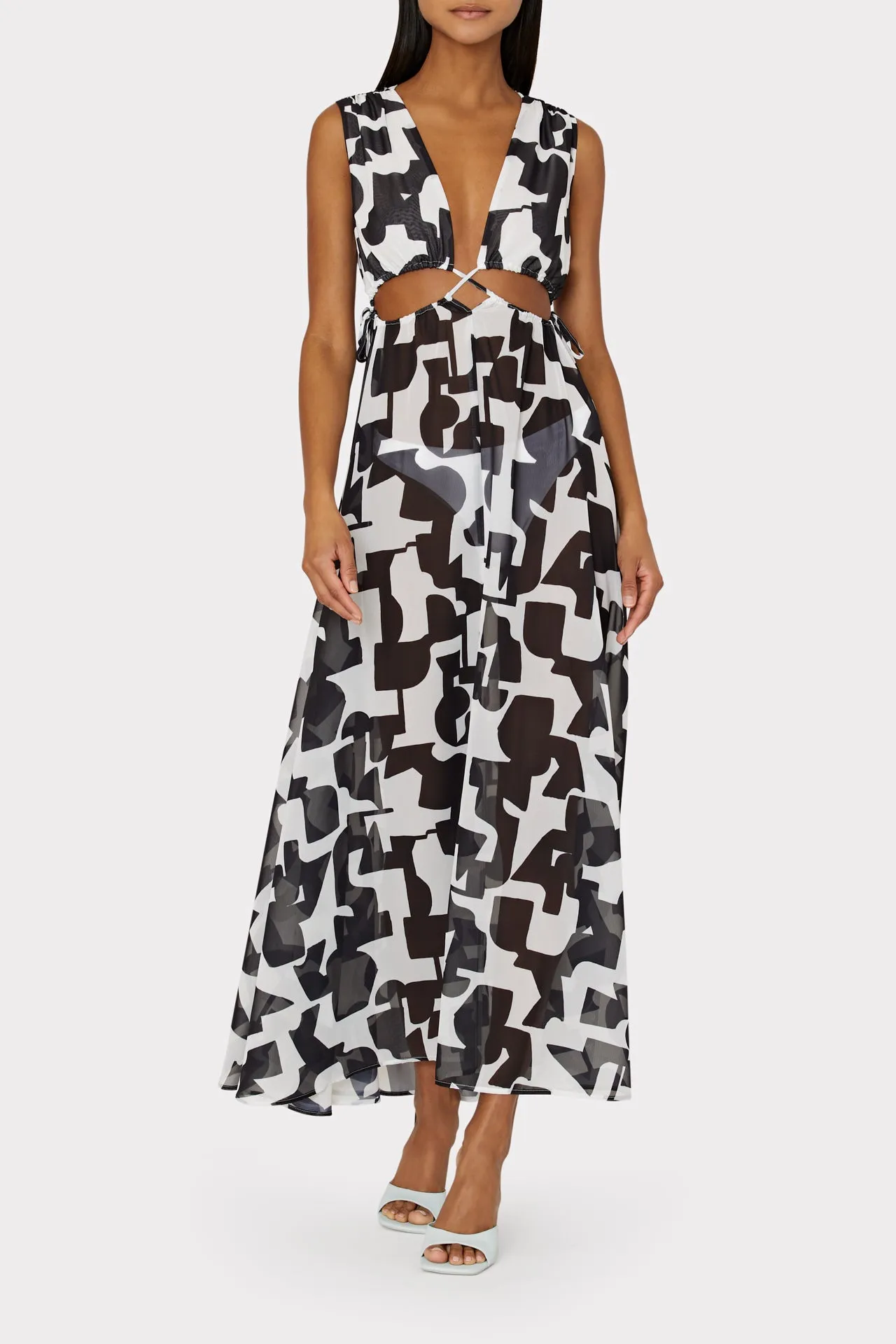 Mila Modern Geo Cutout Dress sold by Milly product image thumbnail 2
