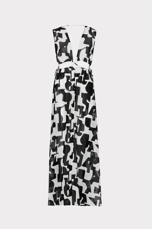 Mila Modern Geo Cutout Dress sold by Milly