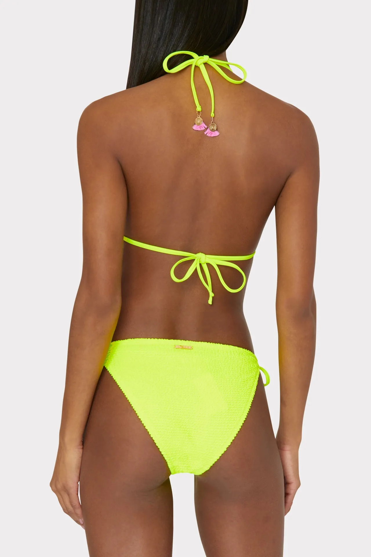 Lori Textured Triangle Bikini Top sold by Milly product image thumbnail 3