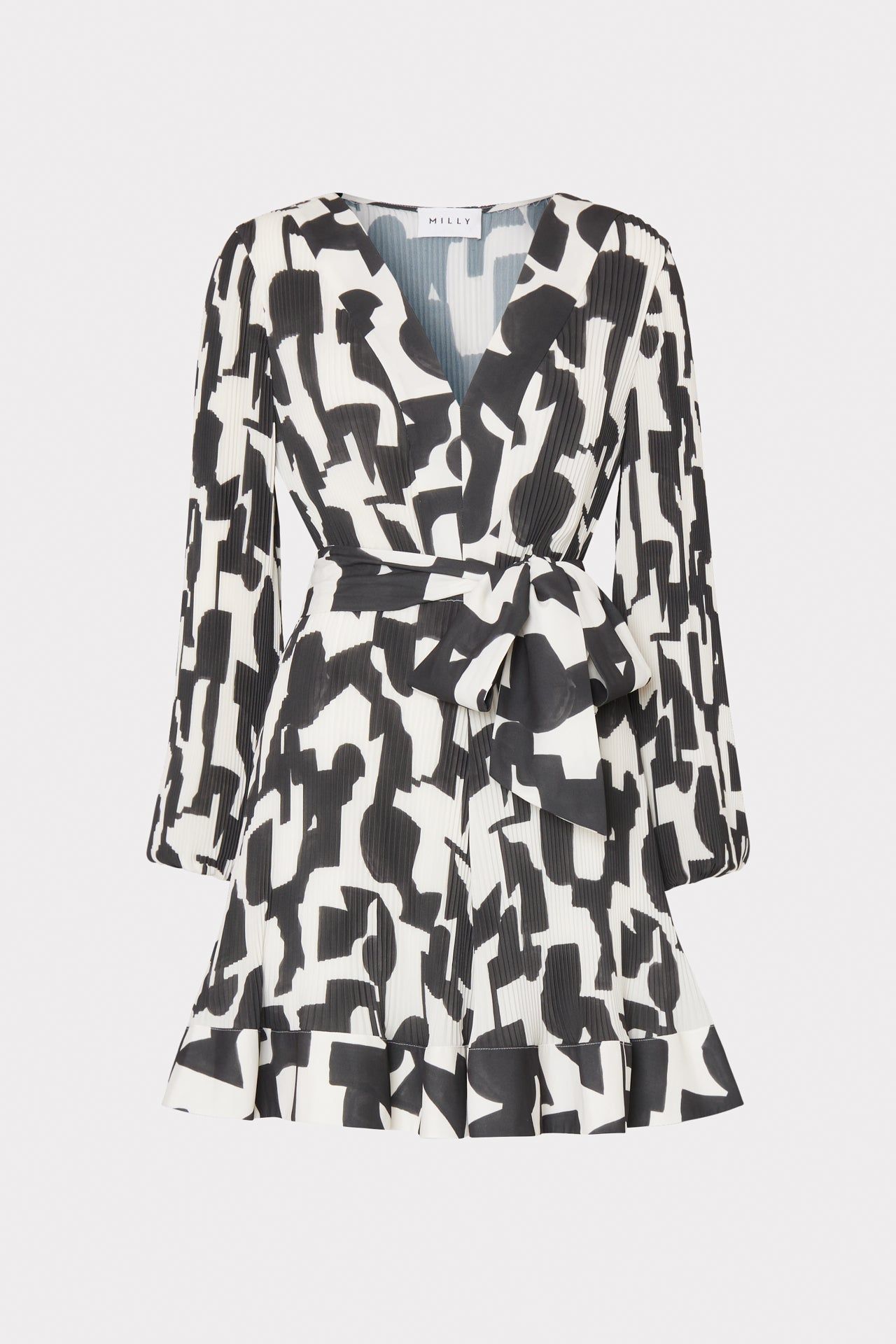 Liv Geo Pleated Dress sold by Milly