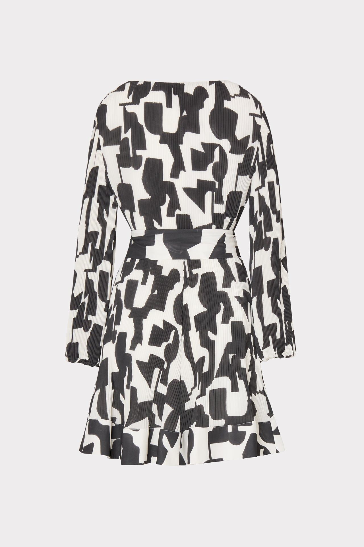 Liv Geo Pleated Dress sold by Milly product image thumbnail 4