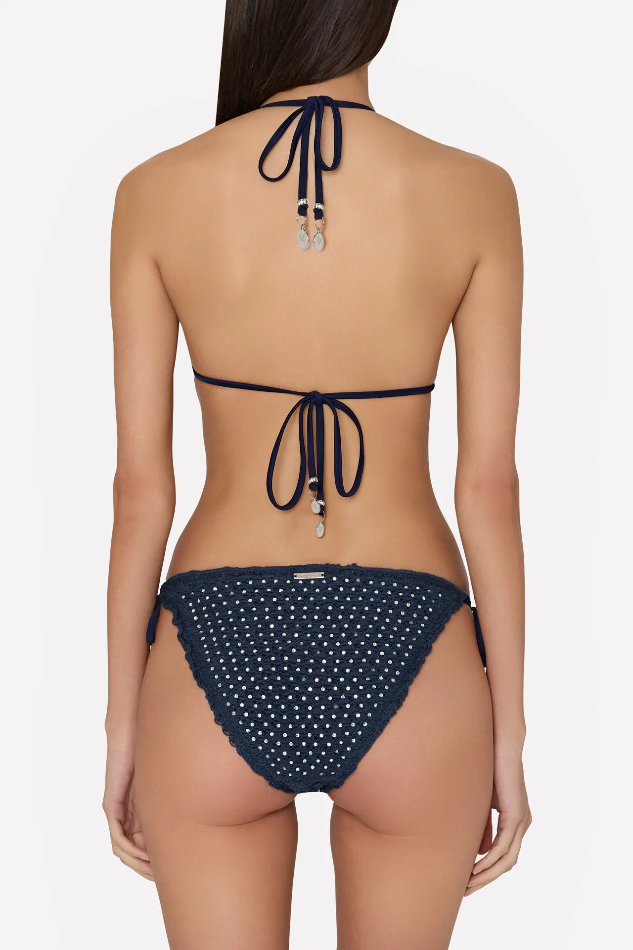 Glimmer String Bikini Bottom With Crystal Applique sold by Milly product image thumbnail 3