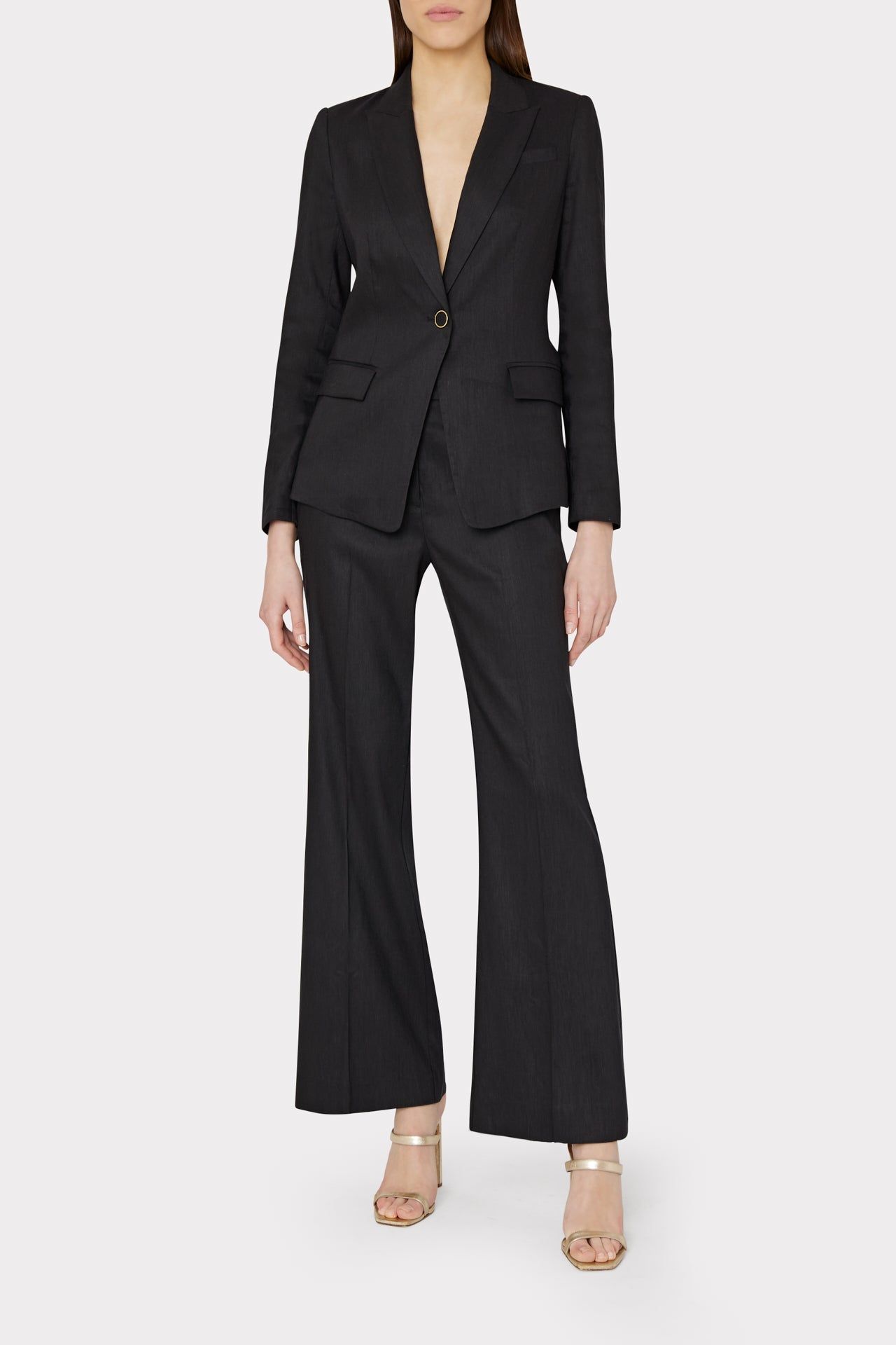 Avery Linen Blazer sold by Milly product image thumbnail 2