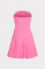 Cameron Solid Linen Strapless Dress sold by Milly