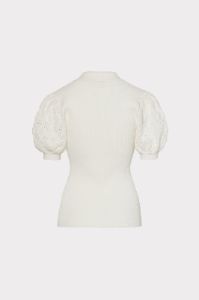 Polo Shirt With Puff Sleeve sold by Milly