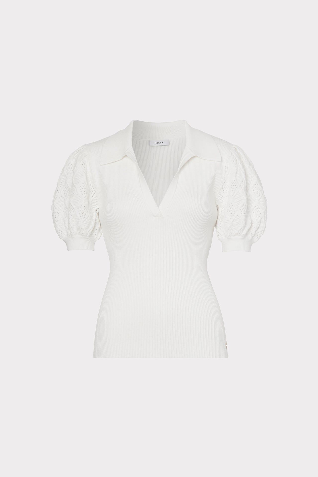 Polo Shirt With Puff Sleeve sold by Milly