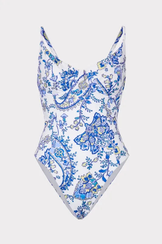 Sketched Paisley Marilyn One Piece sold by Milly