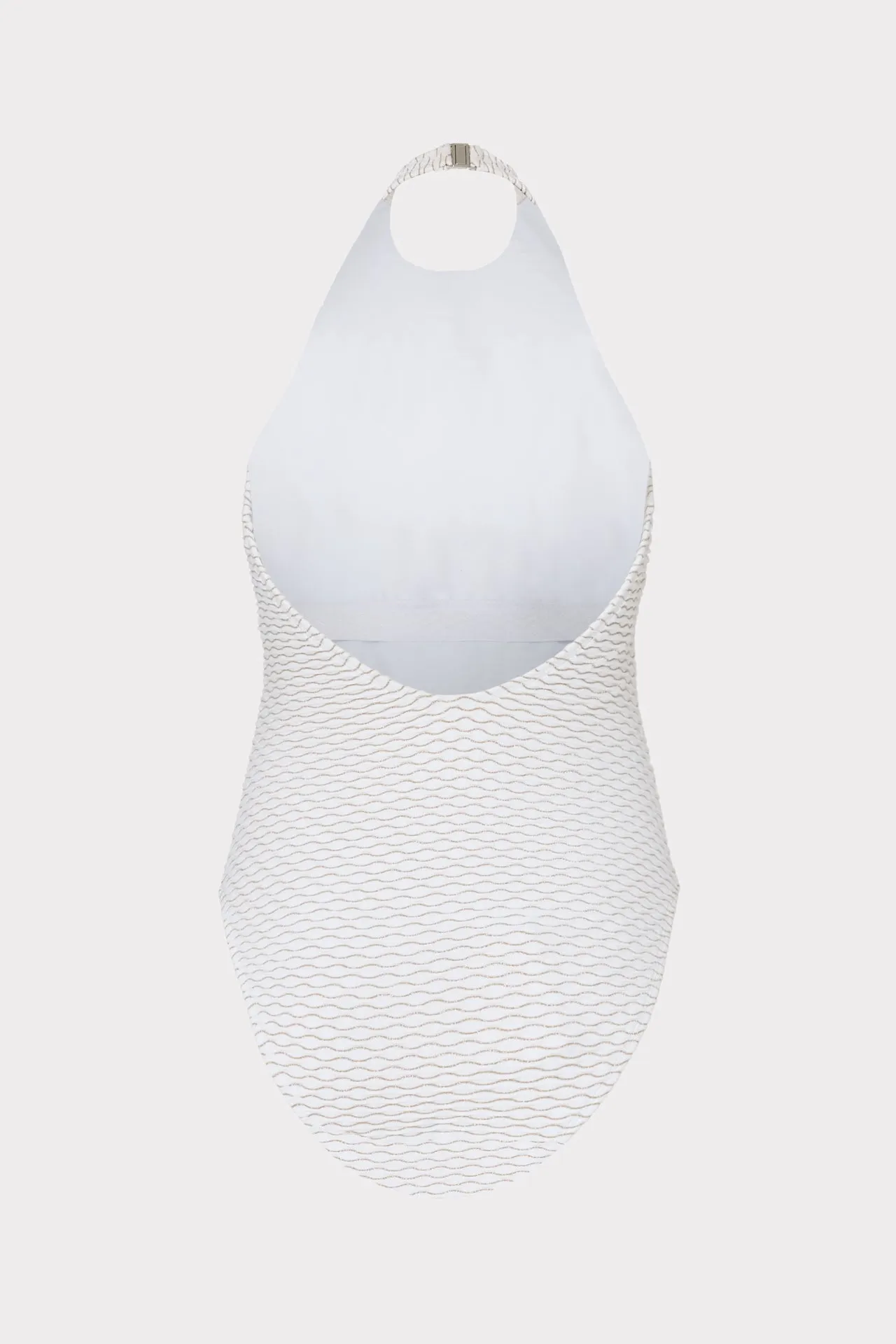 Jackie Textured Waves Halter One Piece sold by Milly product image thumbnail 4