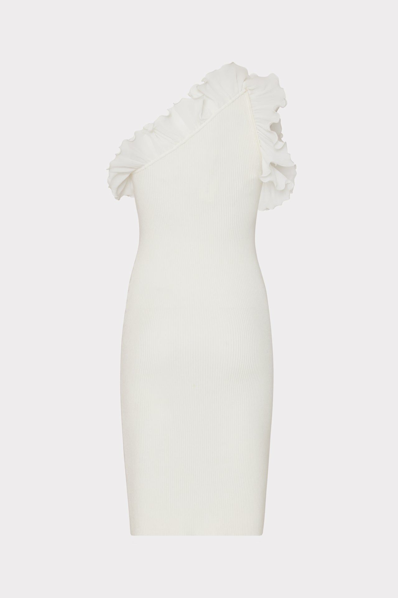 Scallop Ruffle One Shoulder Dress sold by Milly product image thumbnail 4