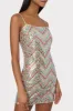 Colette Chevron Sequin Mini Dress sold by Milly