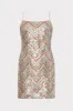 Colette Chevron Sequin Mini Dress sold by Milly