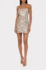 Colette Chevron Sequin Mini Dress sold by Milly