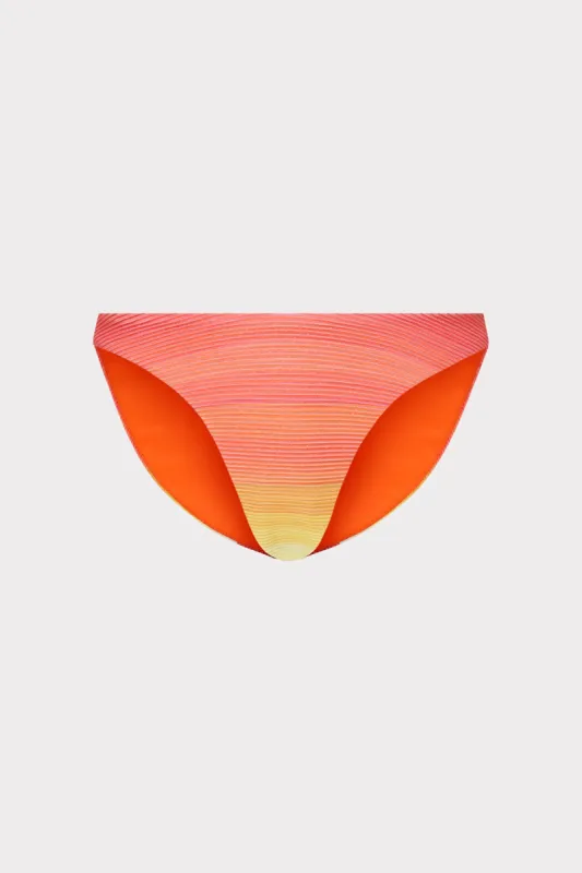 Margot Sunset Stripe Bikini Bottom sold by Milly