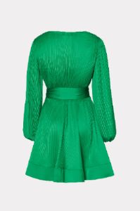 Liv Satin Pleated Dress sold by Milly