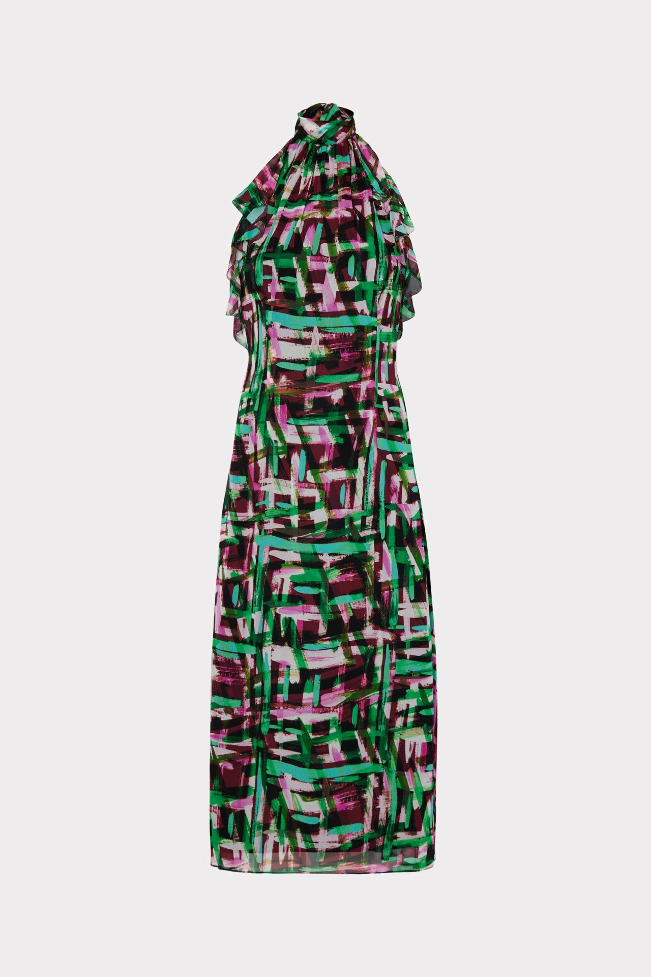 Hera Neon Brushstroke Print Dress sold by Milly