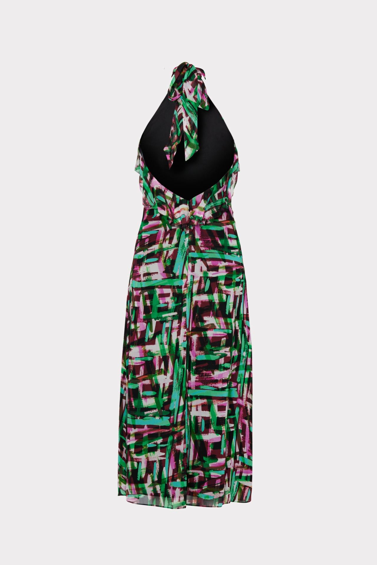 Hera Neon Brushstroke Print Dress sold by Milly product image thumbnail 4