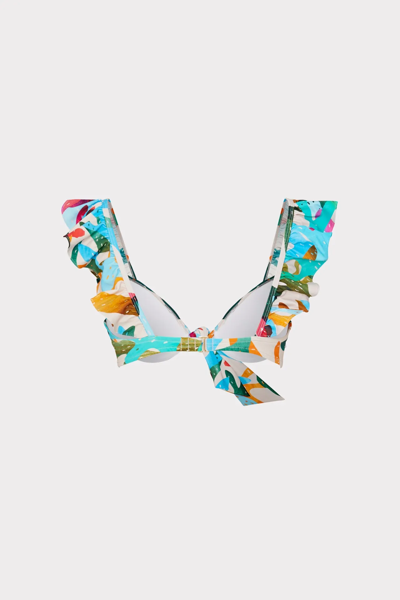 Under The Sea Ruffle Bikini Top sold by Milly product image thumbnail 4