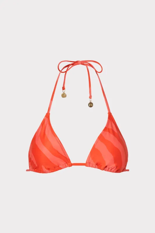 Zebra Print Bikini Top sold by Milly