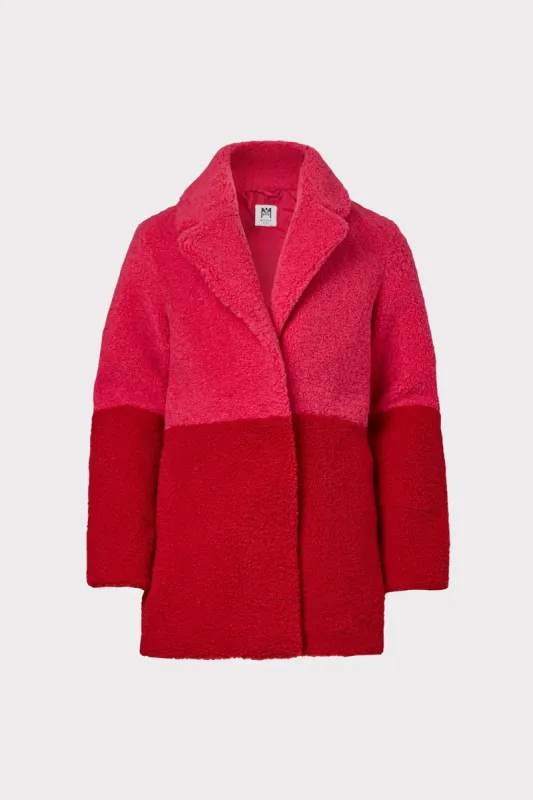Milly Minis Faux Shearling Color Block Jacket sold by Milly