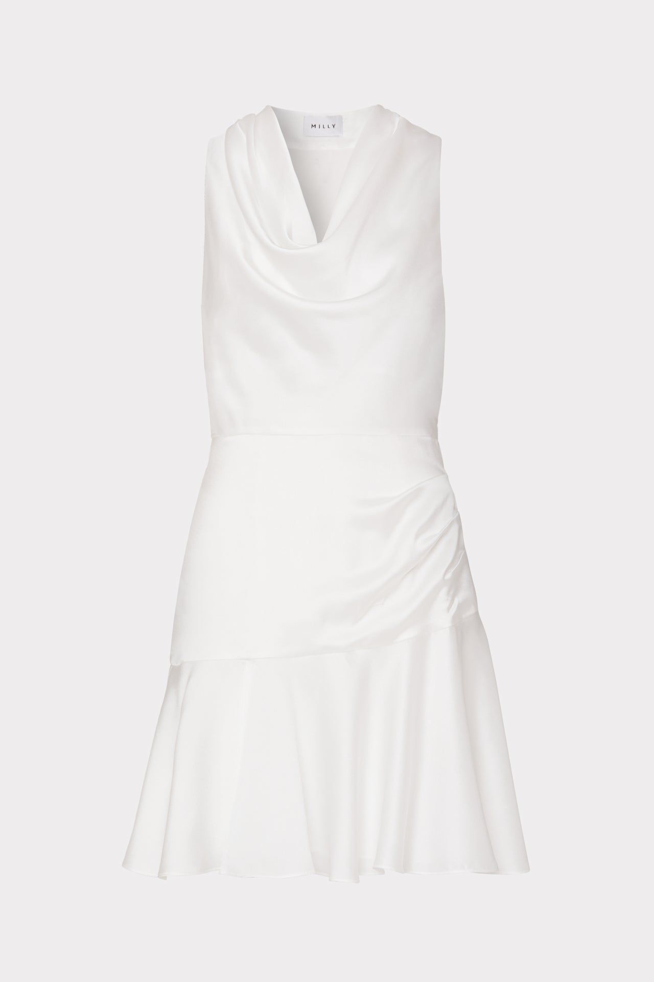 Nia Satin Cowl Dress sold by Milly