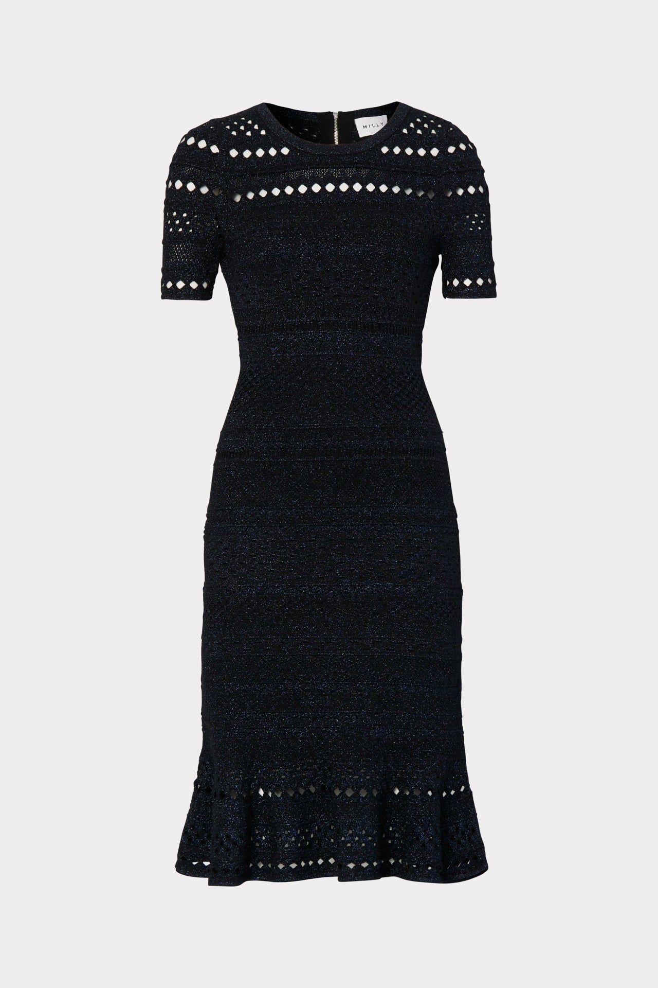 Metallic Pointelle Dress sold by Milly