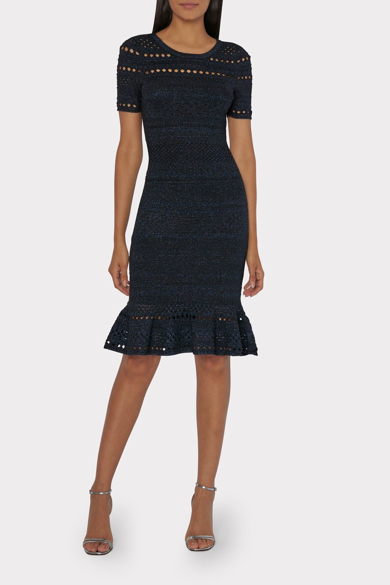 Metallic Pointelle Dress sold by Milly product image thumbnail 2