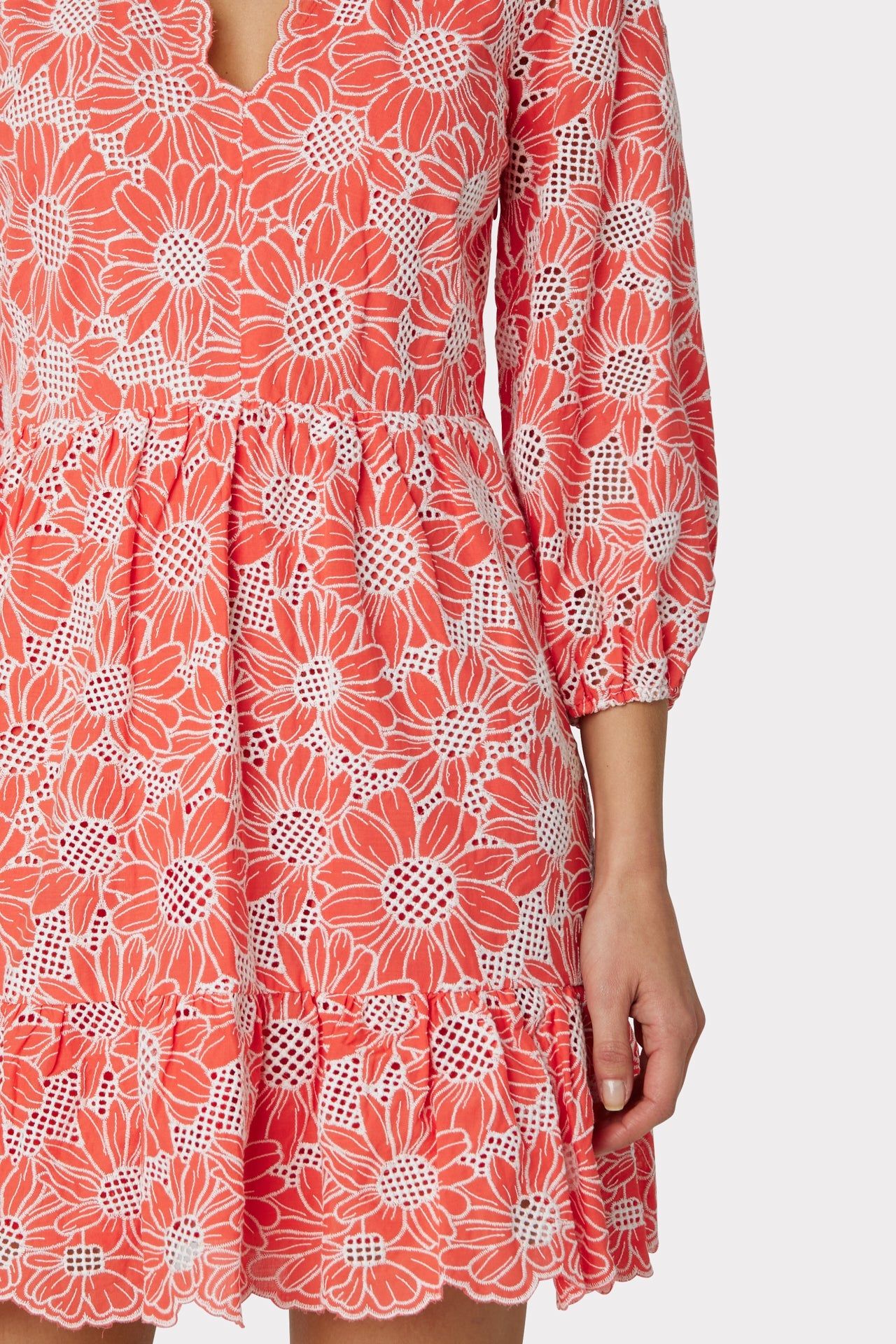 Brielle Tournesol Eyelet Dress sold by Milly product image thumbnail 3