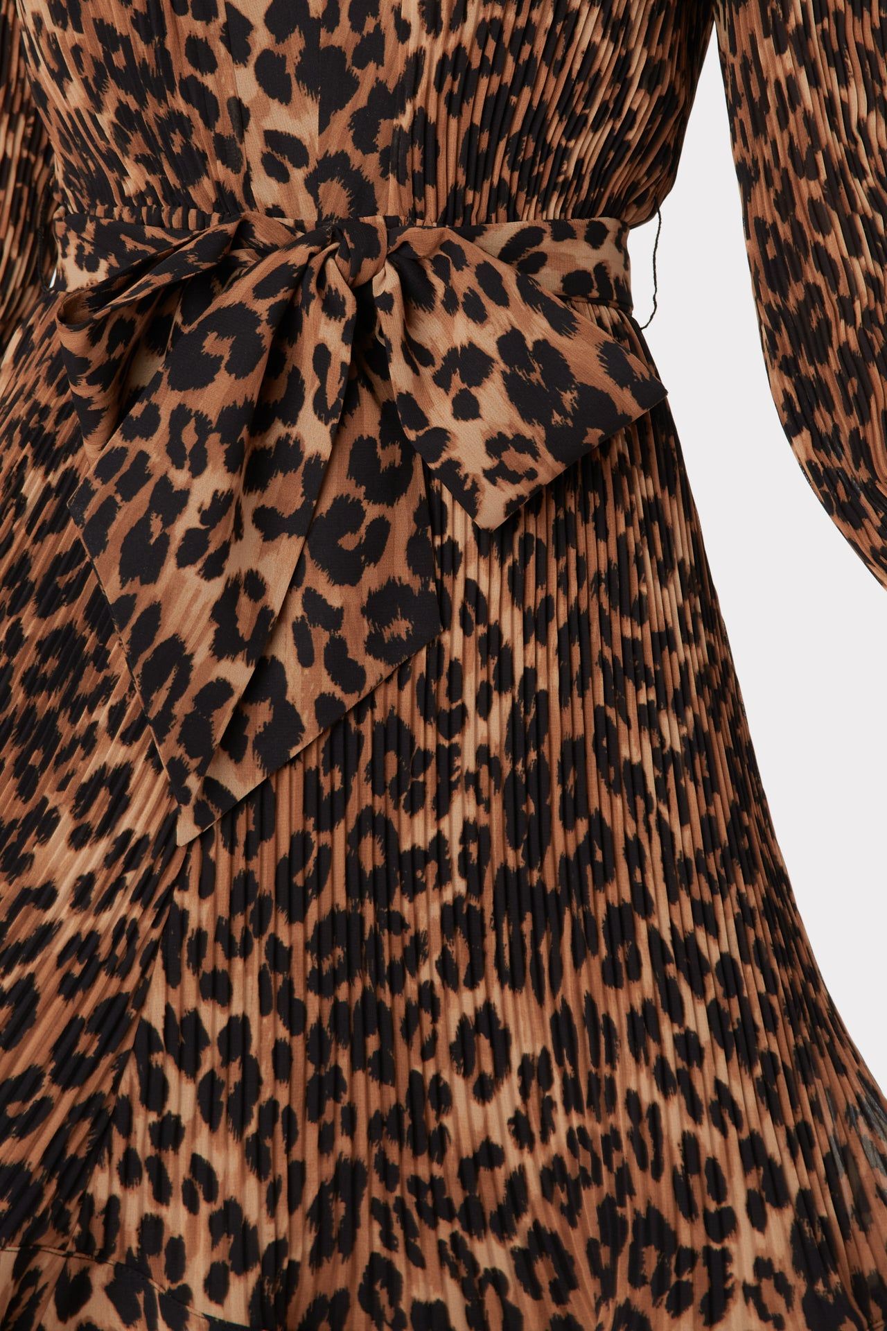 Liv Leopard Print Pleated Dress sold by Milly product image thumbnail 3