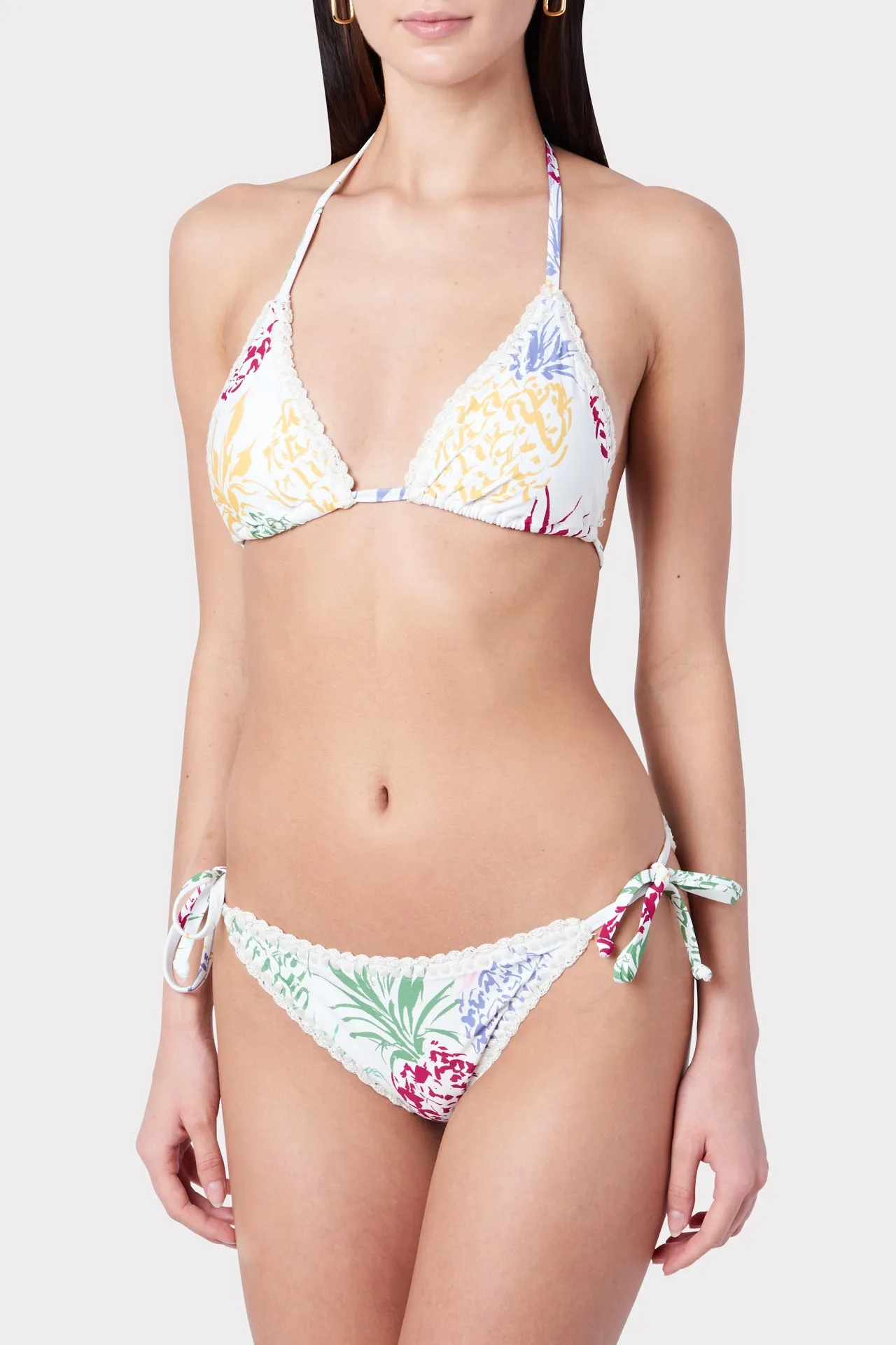 Tropical Pineapple Print Bikini Top sold by Milly product image thumbnail 2