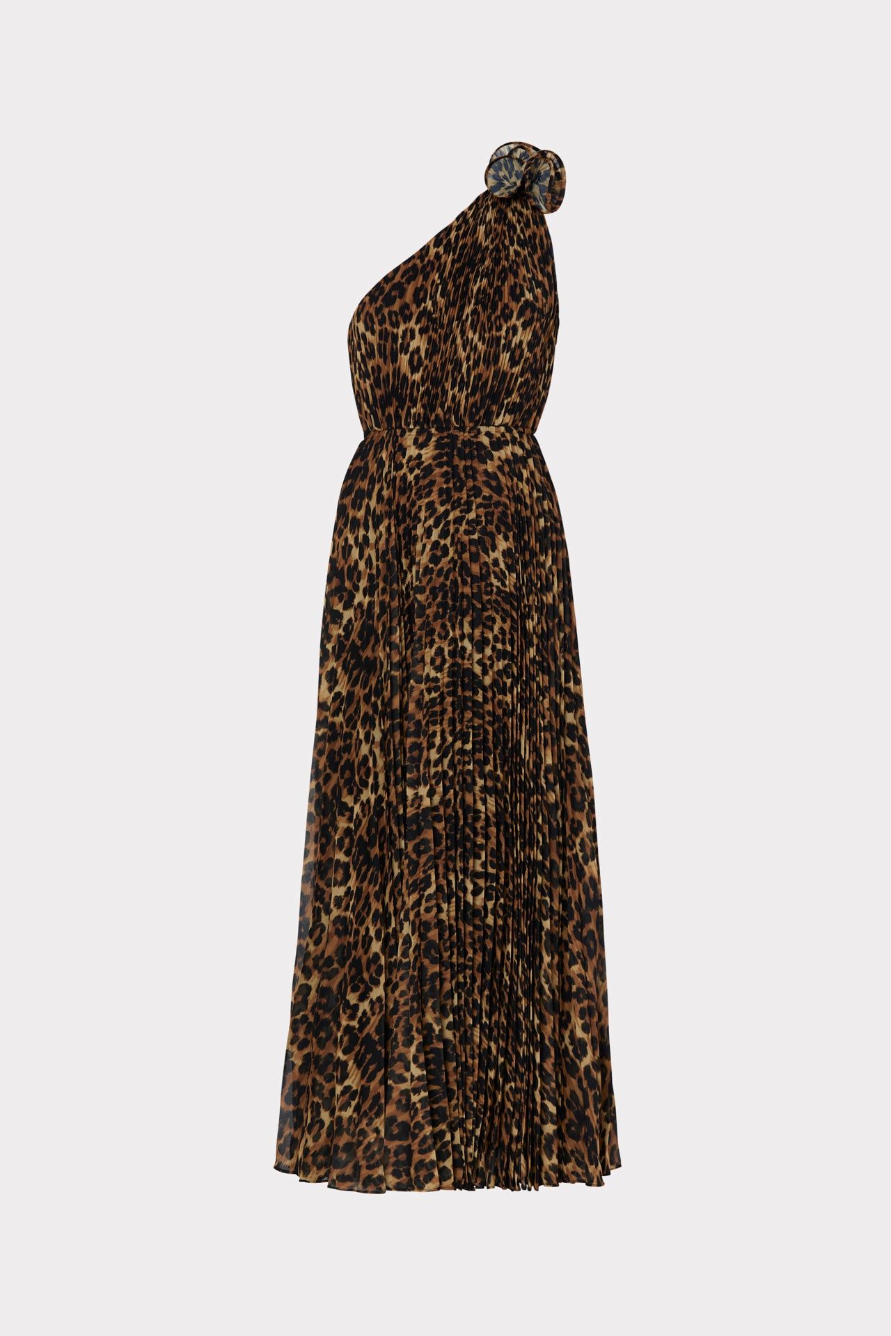 Gina Leopard Pleated Dress sold by Milly