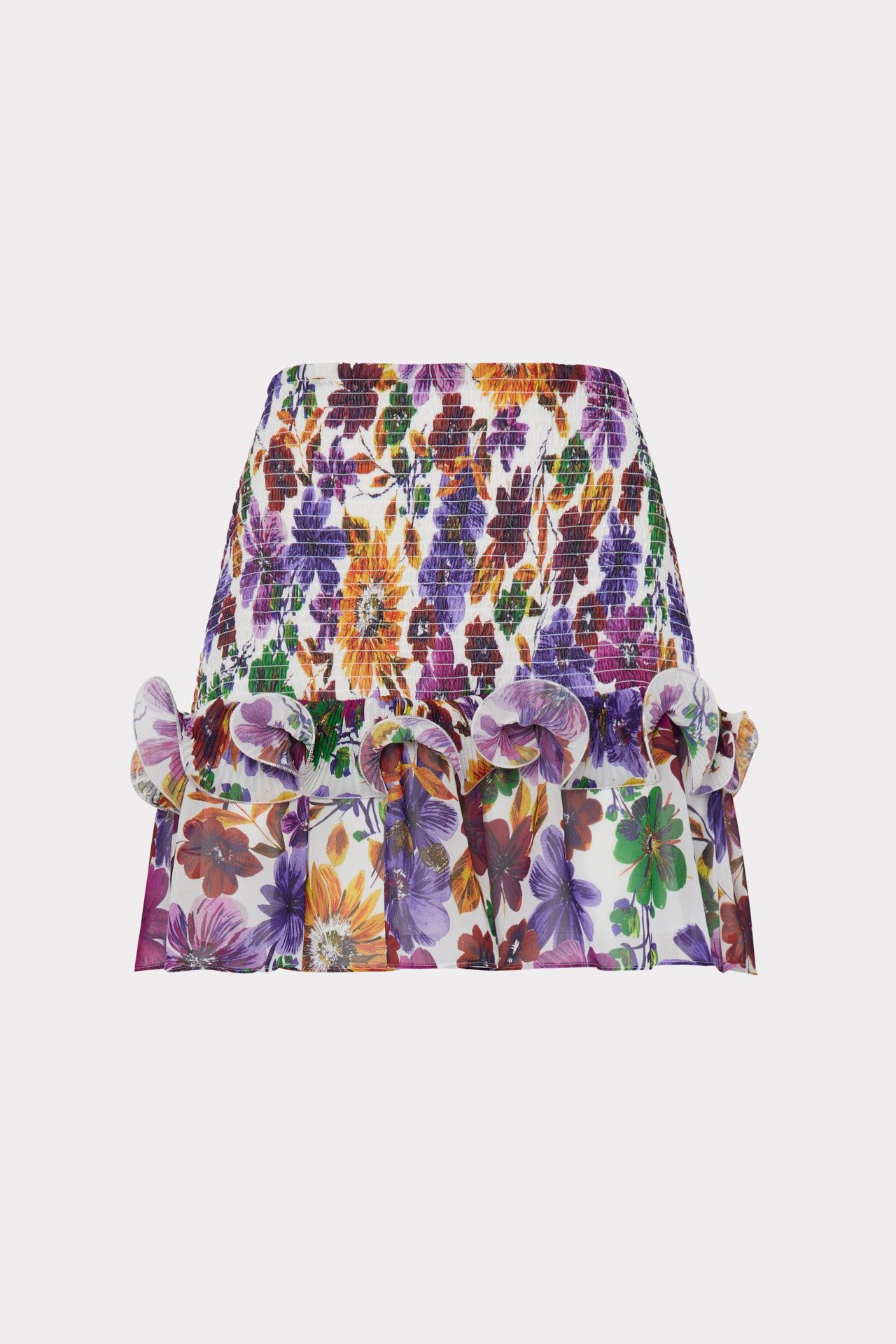 Gema Wildflower Garden Print Mini Skirt sold by Milly