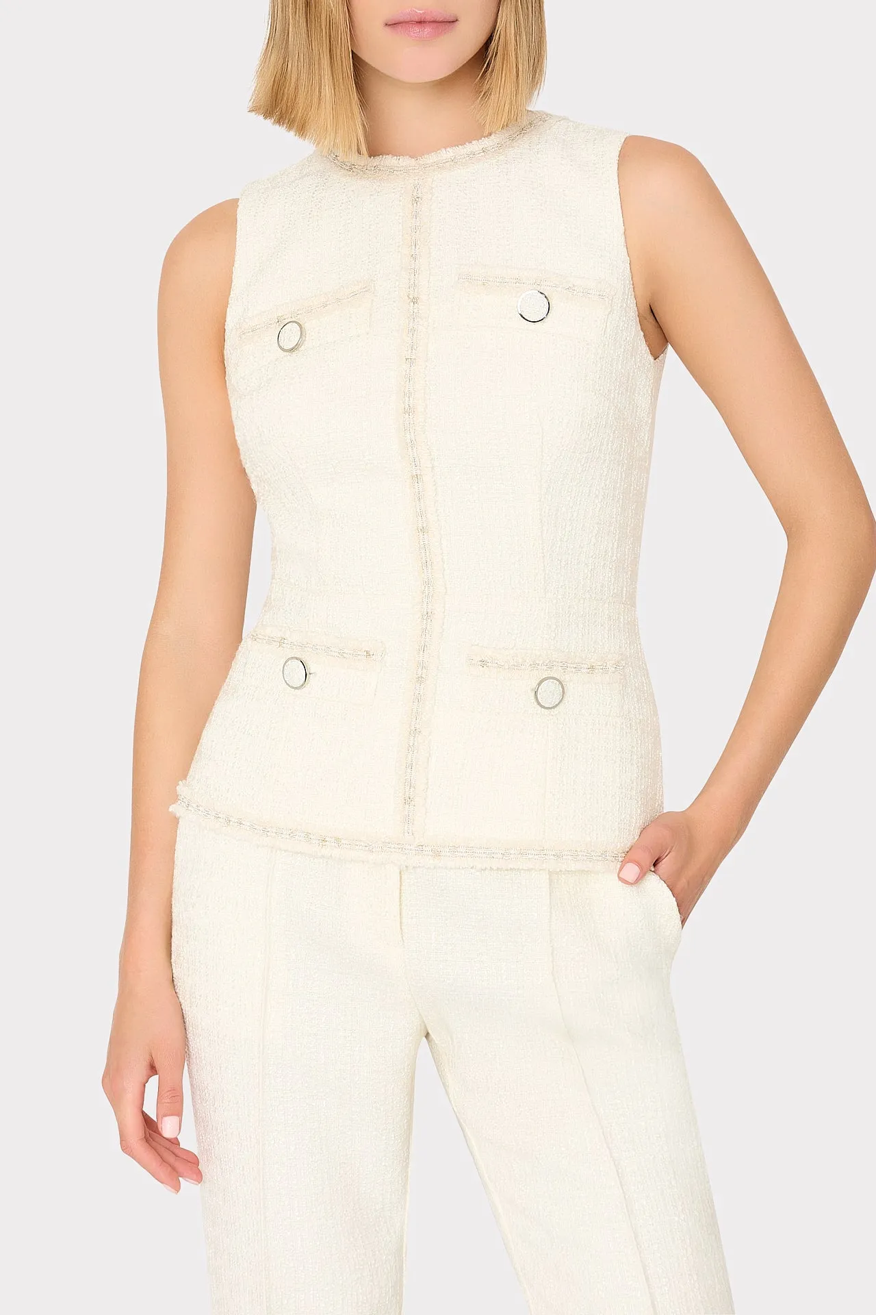 Betsy Boucle Pant sold by Milly product image thumbnail 3