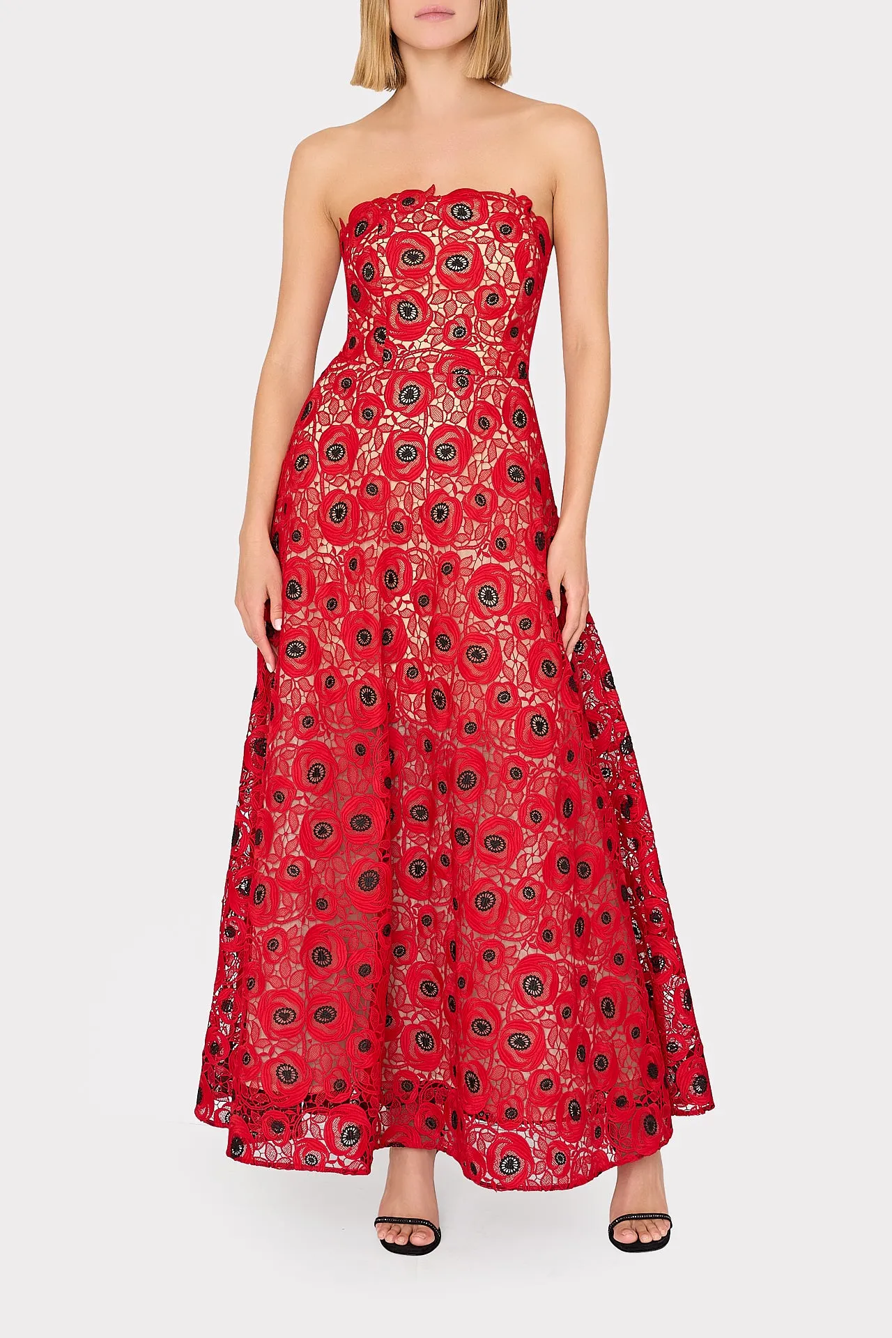Netty Embroidered Lace Maxi Dress sold by Milly product image thumbnail 2