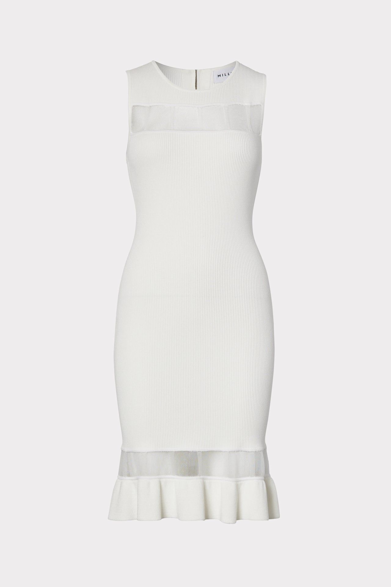 Sheer Inset Fitted Dress sold by Milly