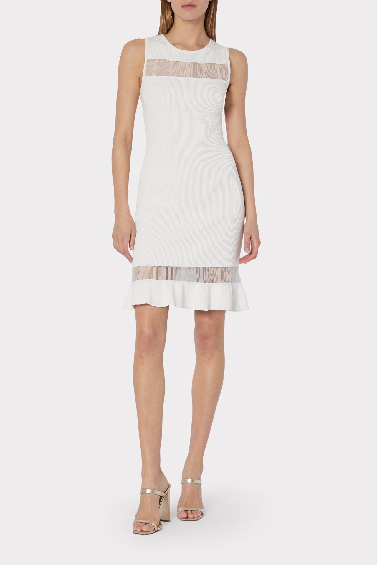 Sheer Inset Fitted Dress sold by Milly product image thumbnail 2