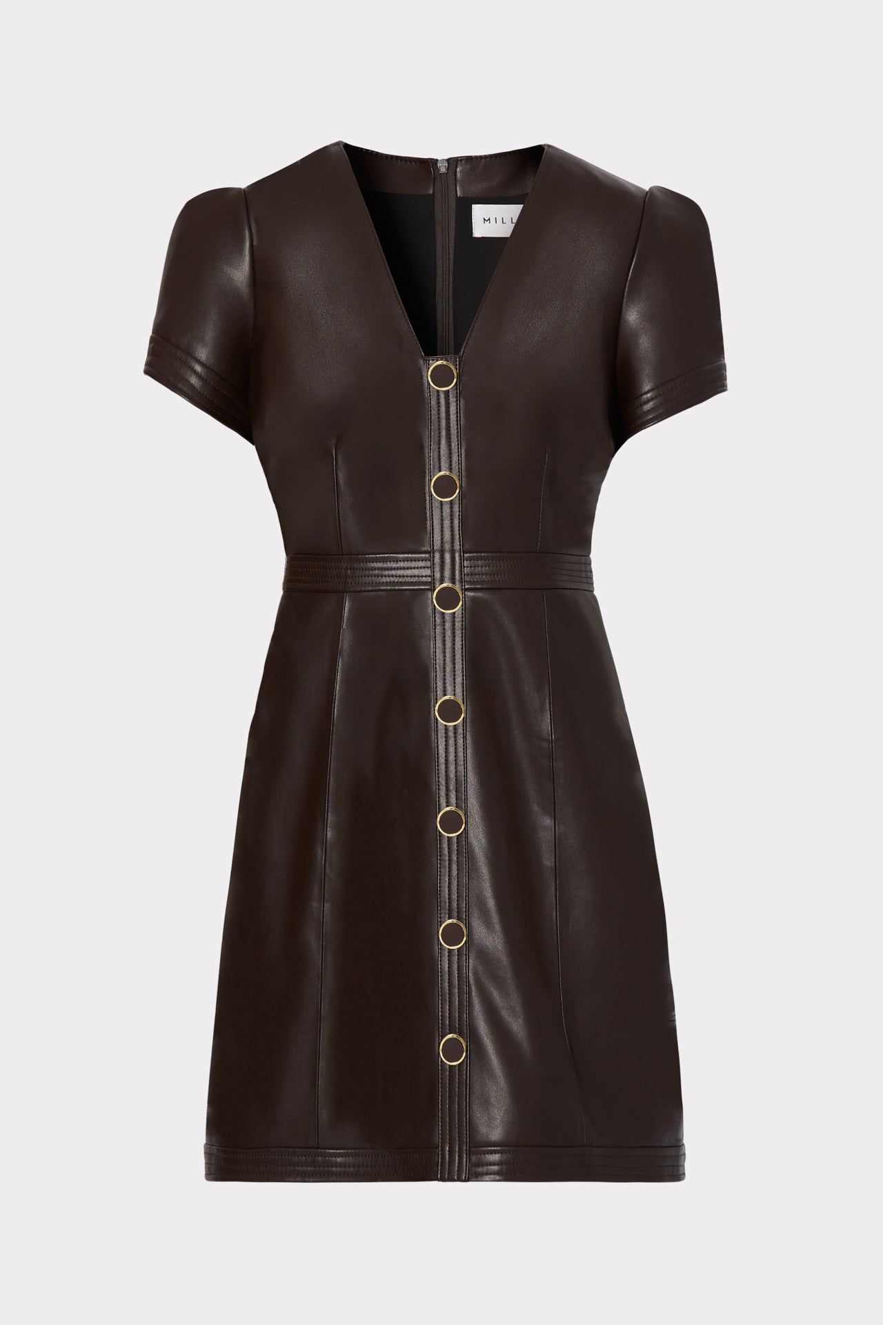 Isabelle Vegan Leather Dress sold by Milly