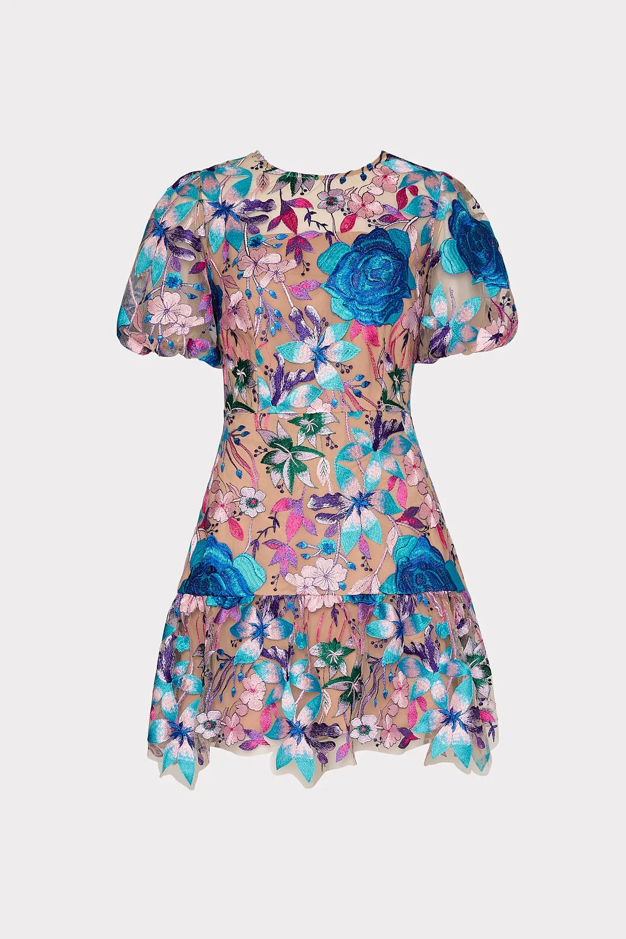 Yasmin Fall Floral Embroidered Dress sold by Milly