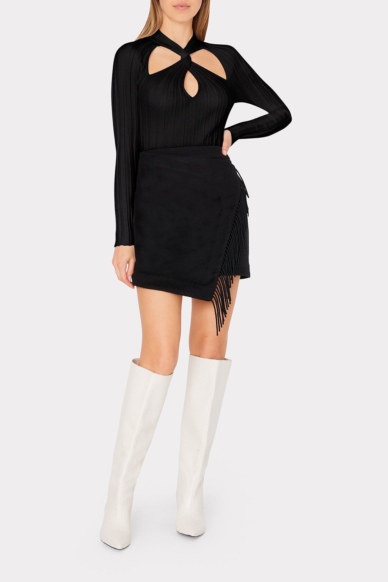 Twist Front Raglan Sleeve Top sold by Milly product image thumbnail 2