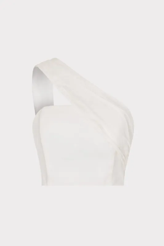 Arantza Draped One Shoulder Top sold by Milly